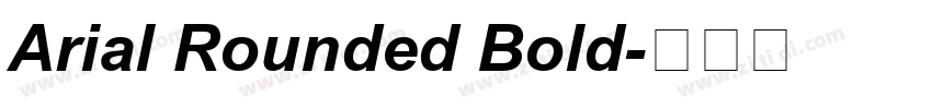 Arial Rounded Bold字体转换